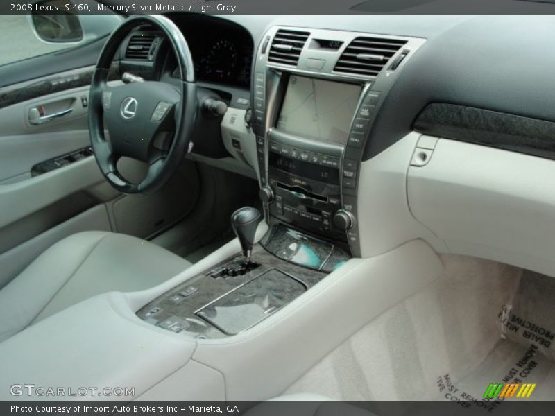 Mercury Silver Metallic / Light Gray 2008 Lexus LS 460