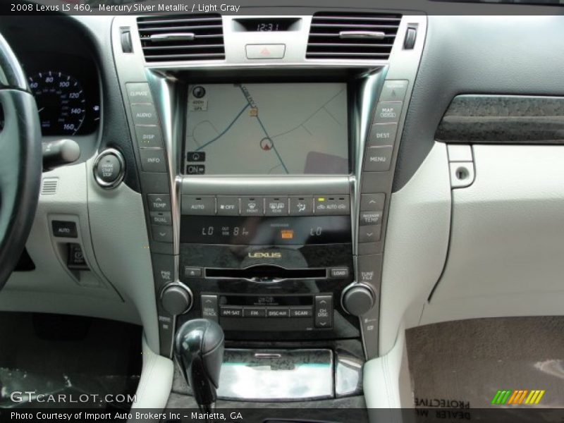Mercury Silver Metallic / Light Gray 2008 Lexus LS 460