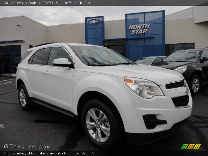 Summit White / Jet Black 2011 Chevrolet Equinox LT AWD