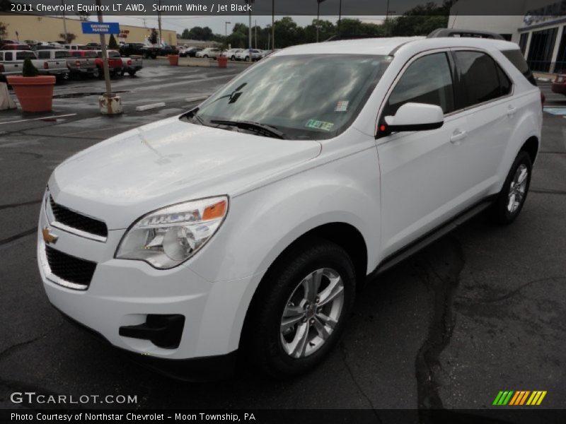Summit White / Jet Black 2011 Chevrolet Equinox LT AWD