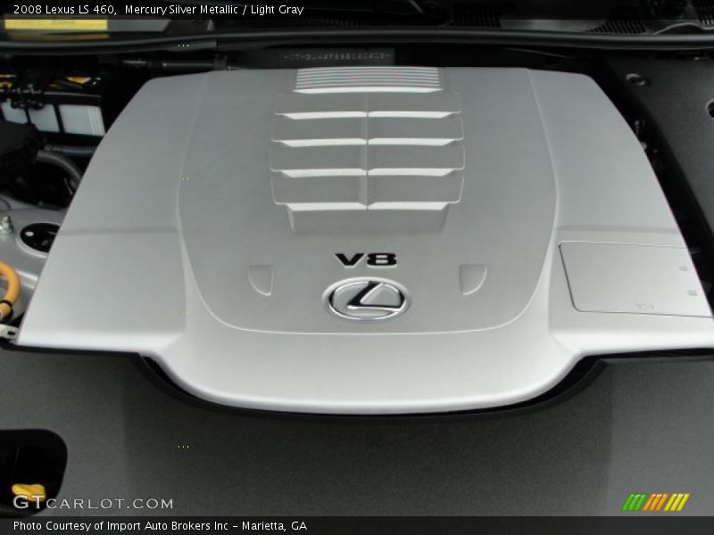 Mercury Silver Metallic / Light Gray 2008 Lexus LS 460