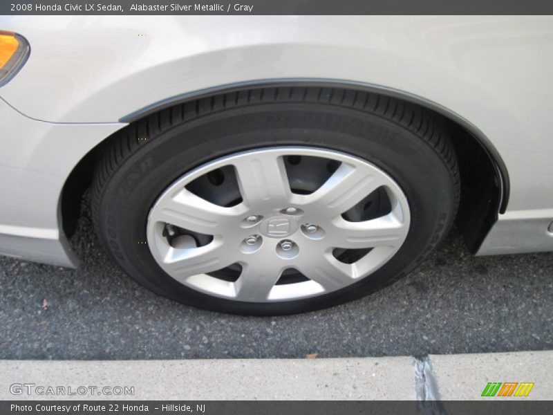 Alabaster Silver Metallic / Gray 2008 Honda Civic LX Sedan