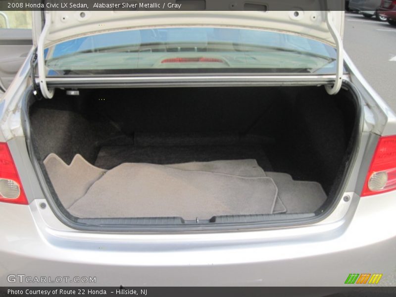 Alabaster Silver Metallic / Gray 2008 Honda Civic LX Sedan