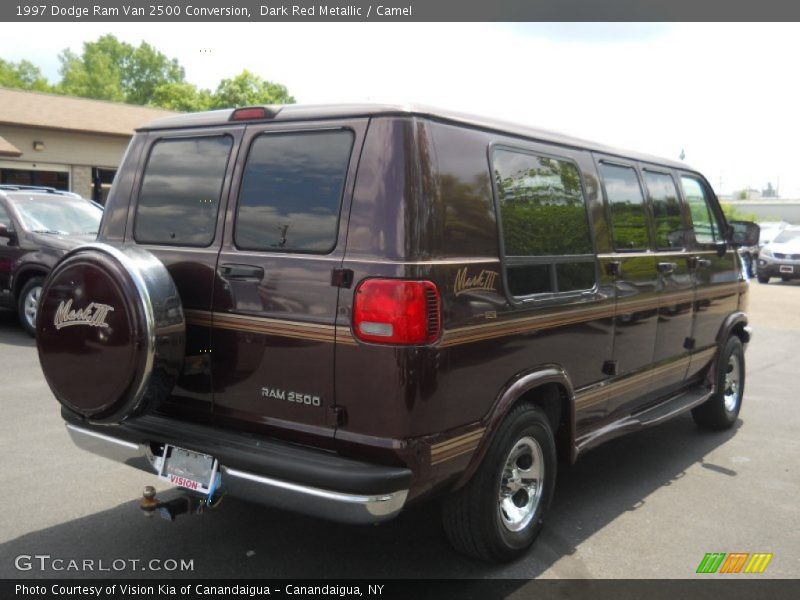 Dark Red Metallic / Camel 1997 Dodge Ram Van 2500 Conversion
