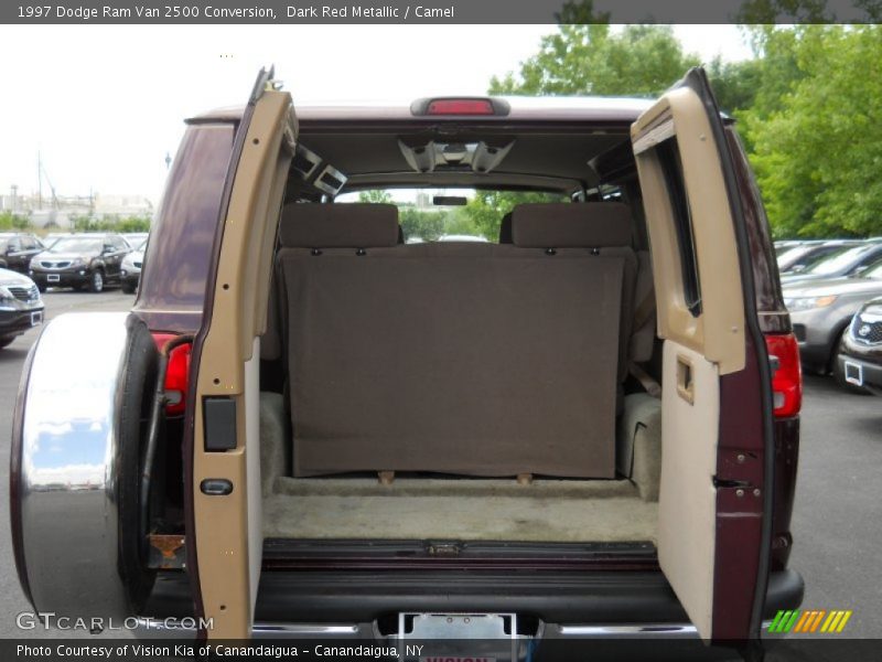 Dark Red Metallic / Camel 1997 Dodge Ram Van 2500 Conversion