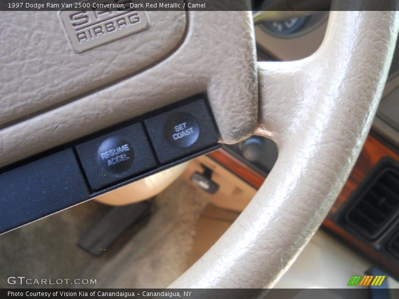 Dark Red Metallic / Camel 1997 Dodge Ram Van 2500 Conversion