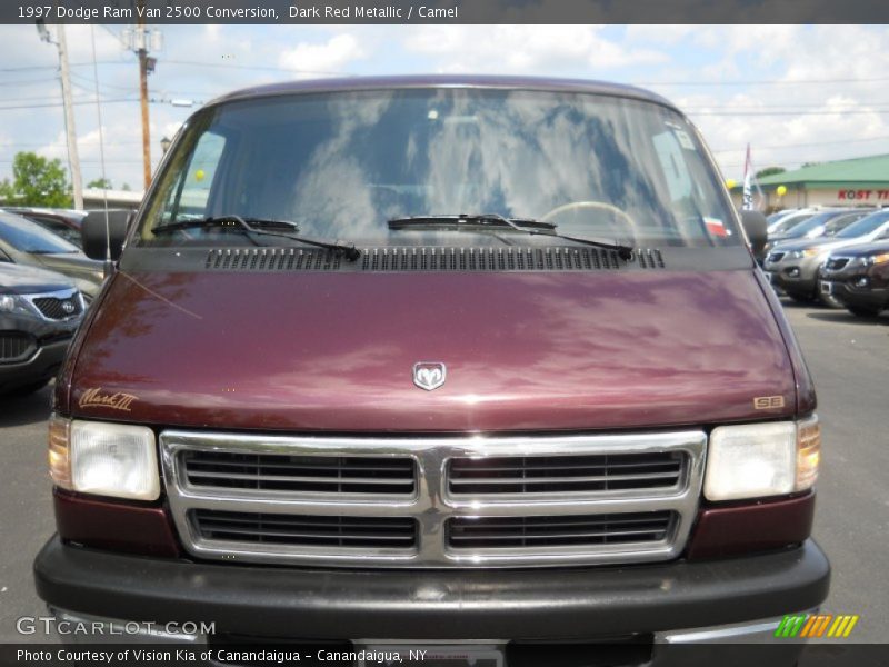 Dark Red Metallic / Camel 1997 Dodge Ram Van 2500 Conversion