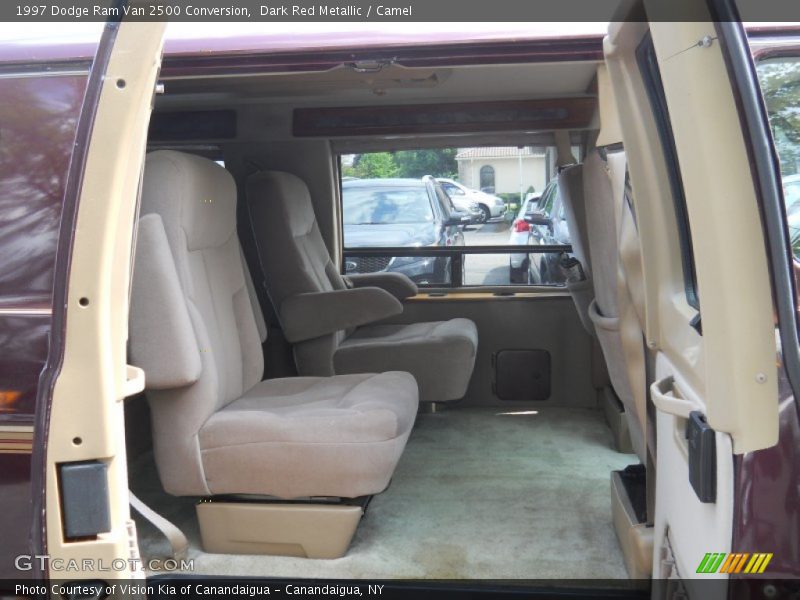 Dark Red Metallic / Camel 1997 Dodge Ram Van 2500 Conversion