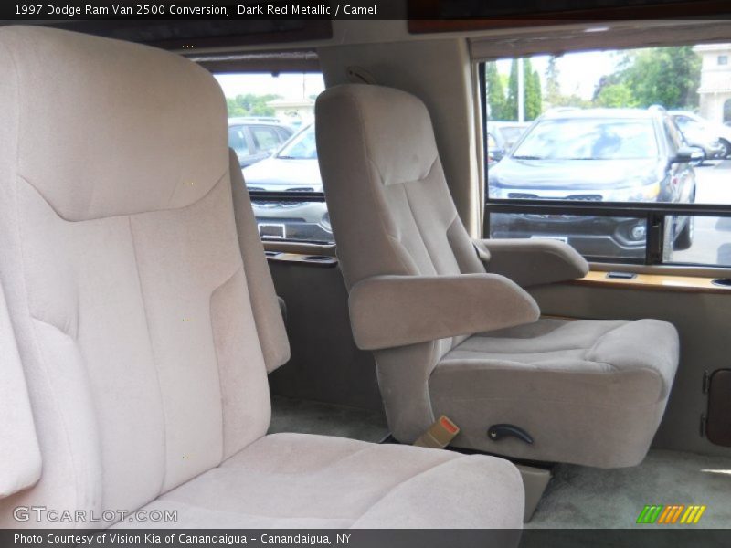 Dark Red Metallic / Camel 1997 Dodge Ram Van 2500 Conversion