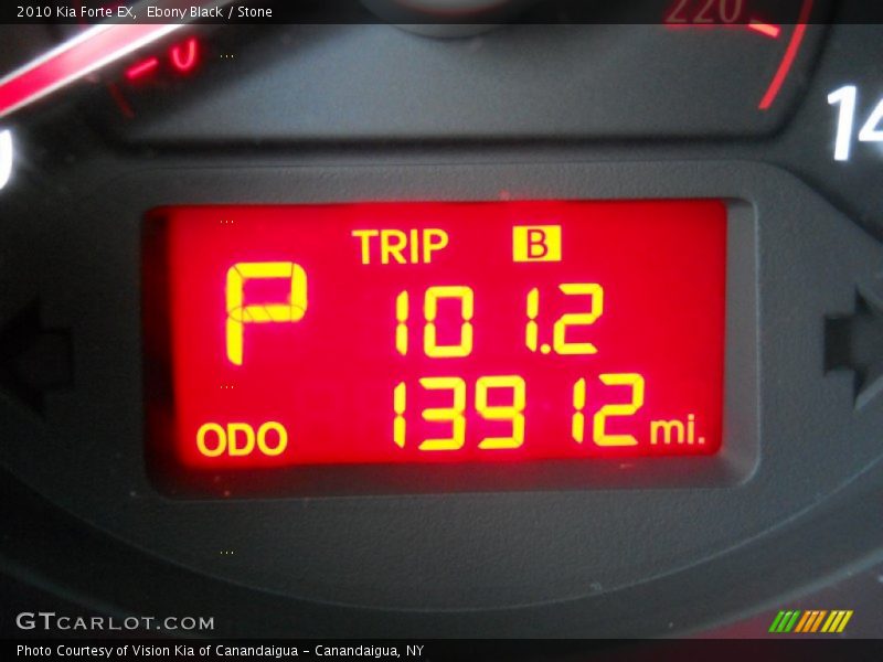 Ebony Black / Stone 2010 Kia Forte EX