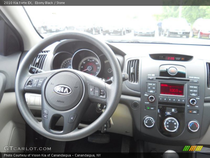 Ebony Black / Stone 2010 Kia Forte EX
