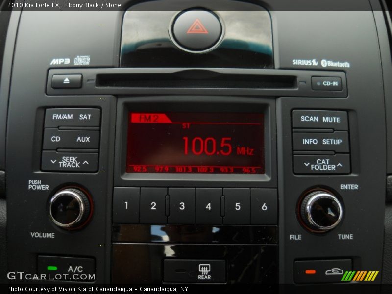 Ebony Black / Stone 2010 Kia Forte EX