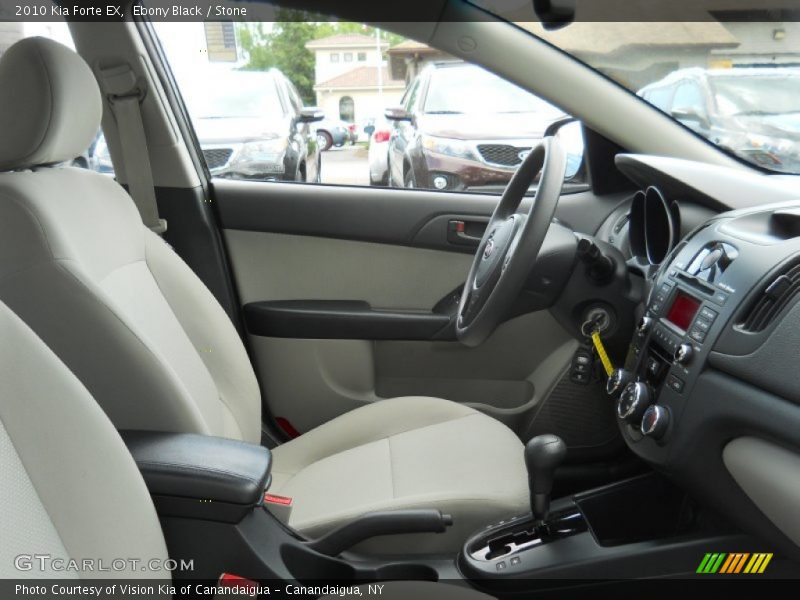 Ebony Black / Stone 2010 Kia Forte EX