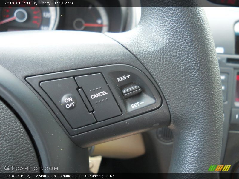 Ebony Black / Stone 2010 Kia Forte EX