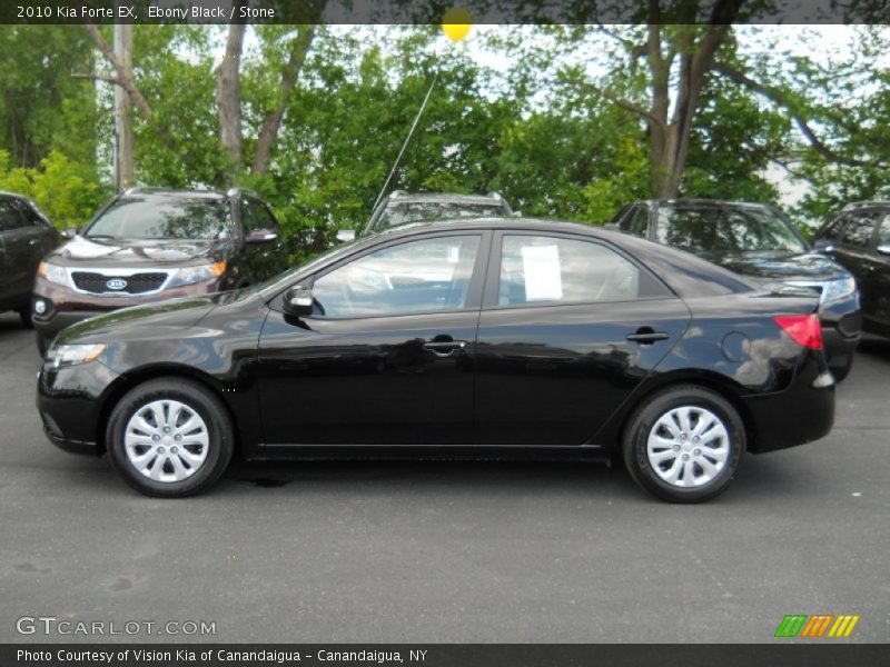 Ebony Black / Stone 2010 Kia Forte EX