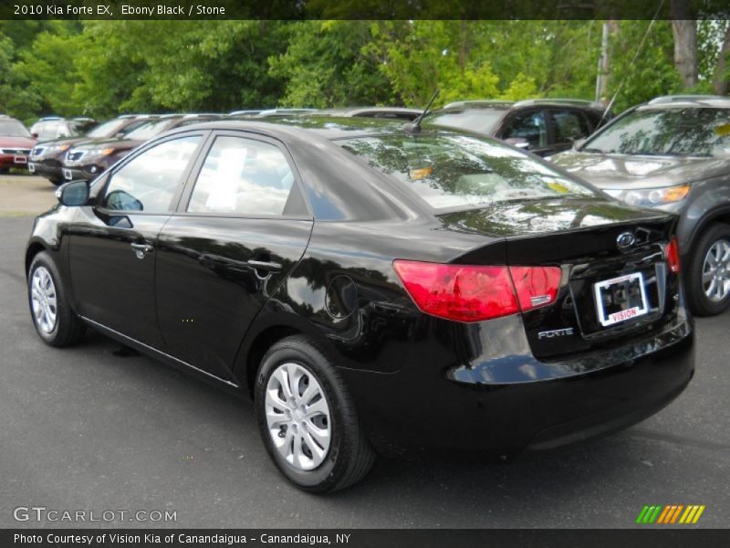 Ebony Black / Stone 2010 Kia Forte EX