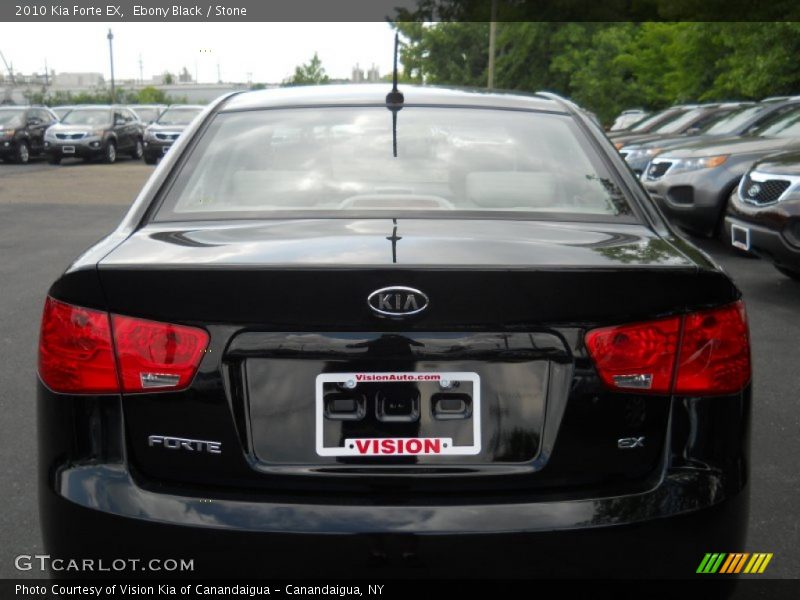 Ebony Black / Stone 2010 Kia Forte EX