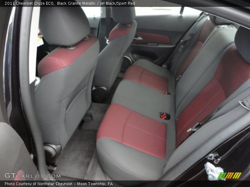 Black Granite Metallic / Jet Black/Sport Red 2011 Chevrolet Cruze ECO
