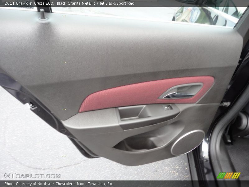 Black Granite Metallic / Jet Black/Sport Red 2011 Chevrolet Cruze ECO