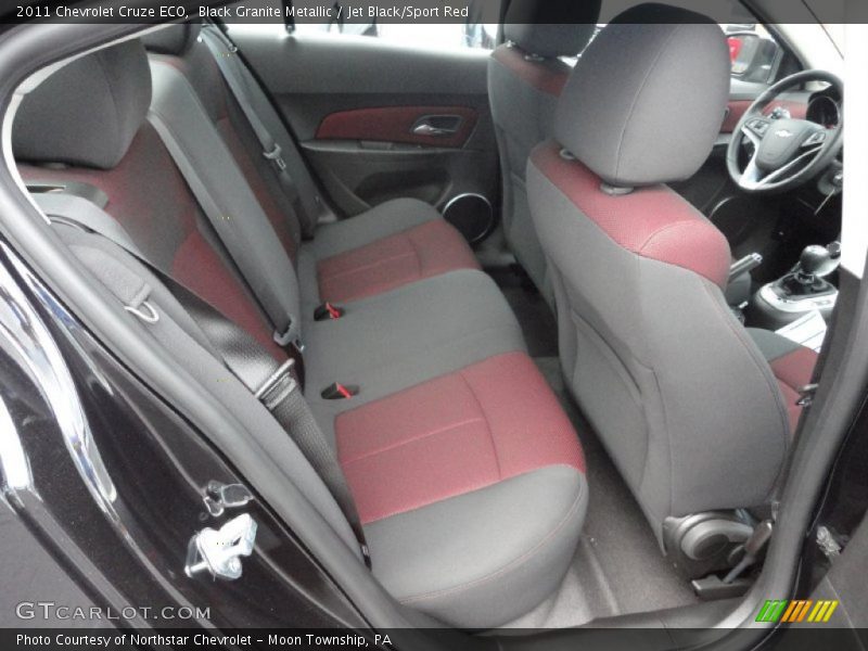 Black Granite Metallic / Jet Black/Sport Red 2011 Chevrolet Cruze ECO