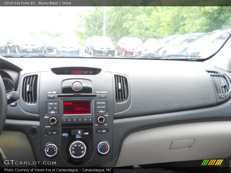 Ebony Black / Stone 2010 Kia Forte EX