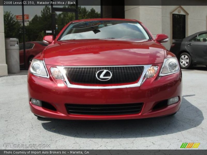 Matador Red Mica / Black 2008 Lexus GS 350