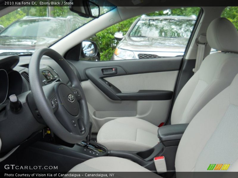 Ebony Black / Stone 2010 Kia Forte EX