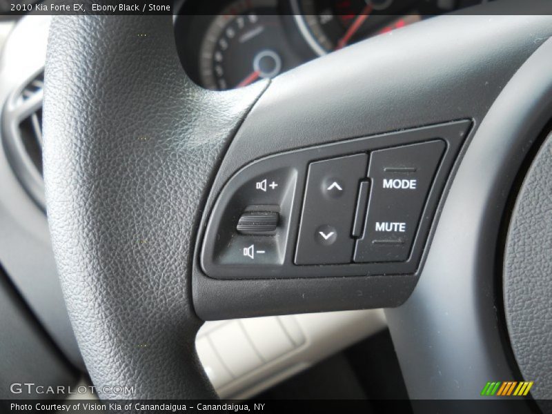 Ebony Black / Stone 2010 Kia Forte EX