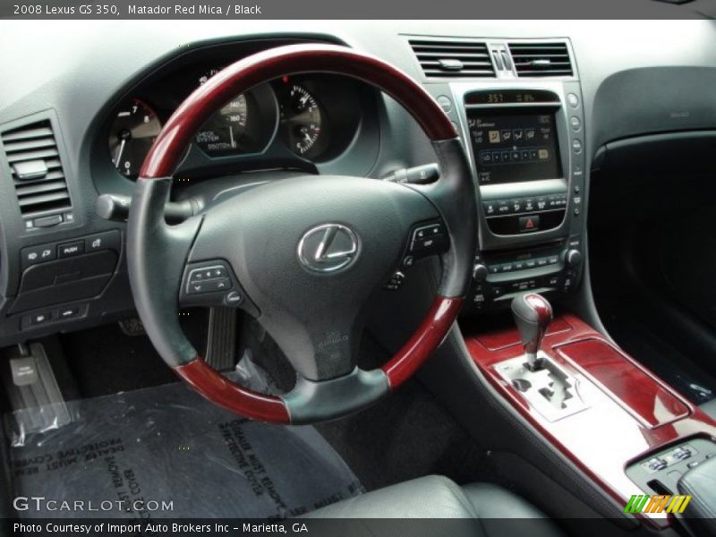Matador Red Mica / Black 2008 Lexus GS 350