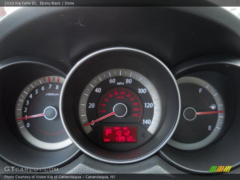 Ebony Black / Stone 2010 Kia Forte EX