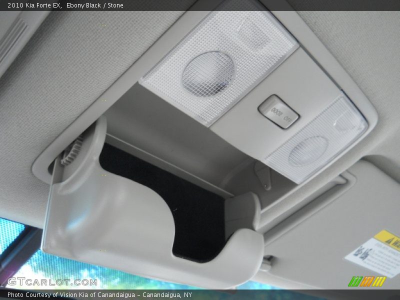 Ebony Black / Stone 2010 Kia Forte EX