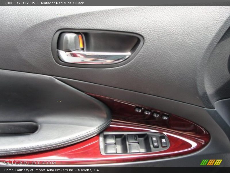 Matador Red Mica / Black 2008 Lexus GS 350