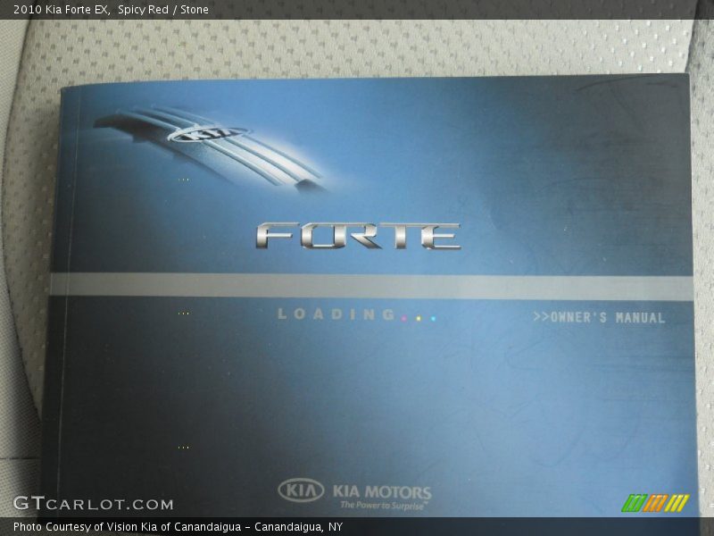 Spicy Red / Stone 2010 Kia Forte EX