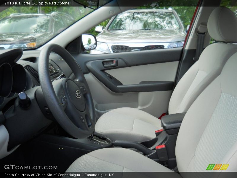 Spicy Red / Stone 2010 Kia Forte EX