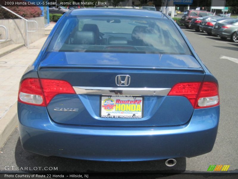 Atomic Blue Metallic / Black 2009 Honda Civic LX-S Sedan