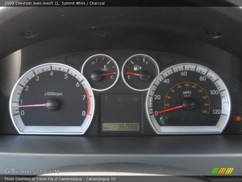 Summit White / Charcoal 2009 Chevrolet Aveo Aveo5 LS
