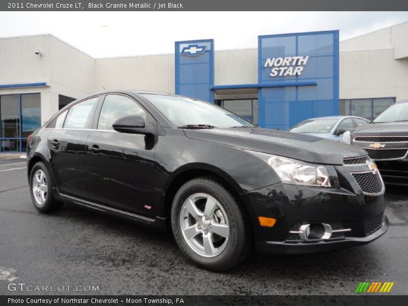 Black Granite Metallic / Jet Black 2011 Chevrolet Cruze LT