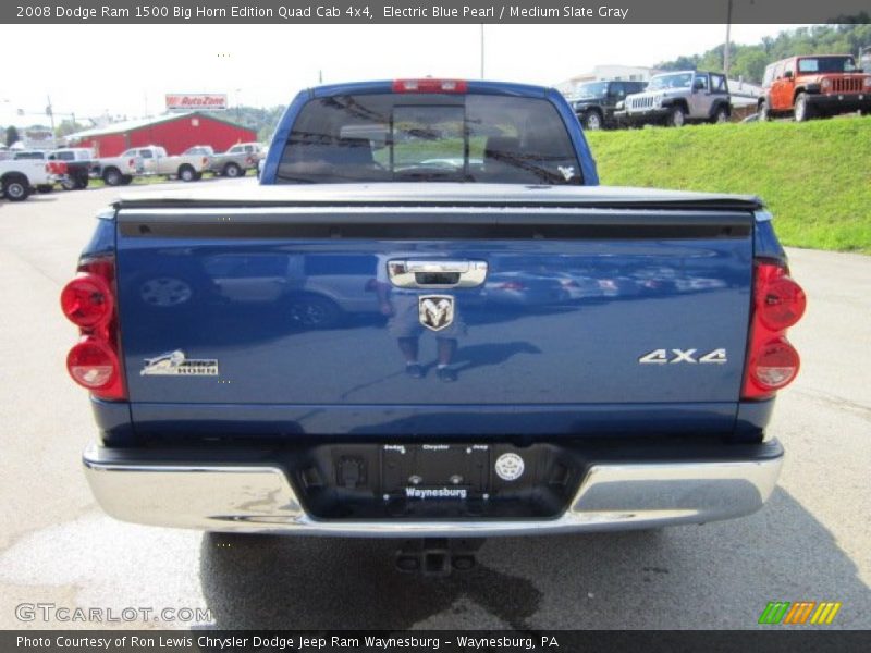 Electric Blue Pearl / Medium Slate Gray 2008 Dodge Ram 1500 Big Horn Edition Quad Cab 4x4