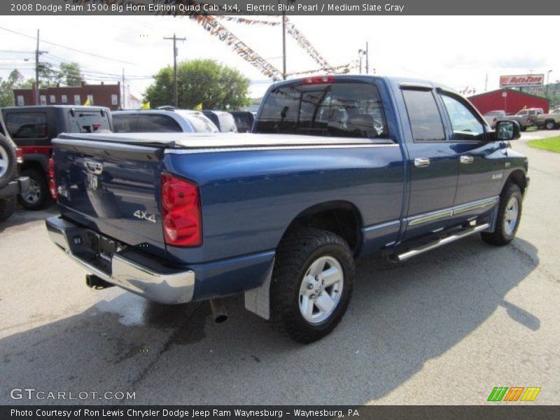 Electric Blue Pearl / Medium Slate Gray 2008 Dodge Ram 1500 Big Horn Edition Quad Cab 4x4
