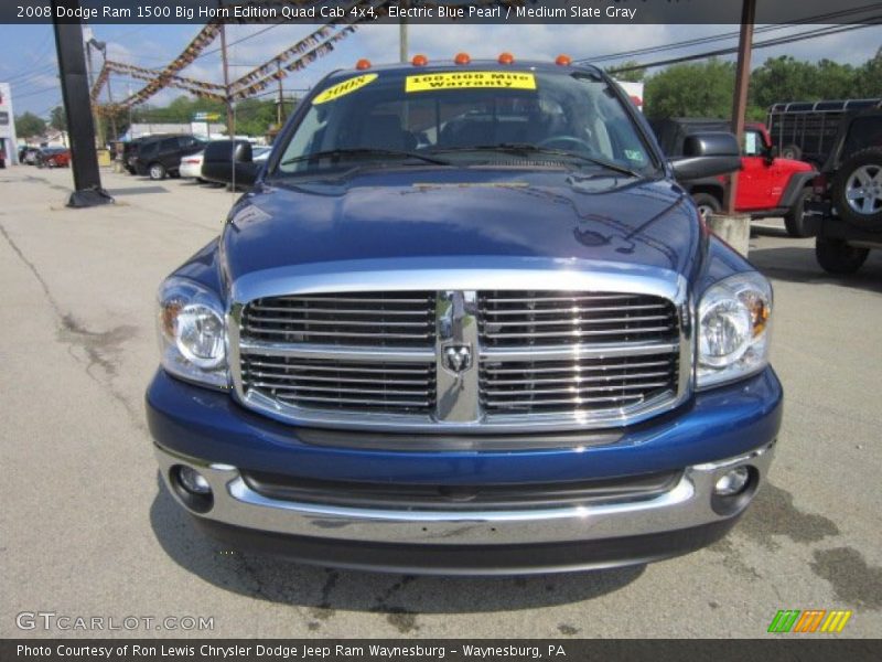 Electric Blue Pearl / Medium Slate Gray 2008 Dodge Ram 1500 Big Horn Edition Quad Cab 4x4