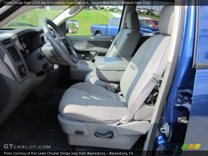 Electric Blue Pearl / Medium Slate Gray 2008 Dodge Ram 1500 Big Horn Edition Quad Cab 4x4