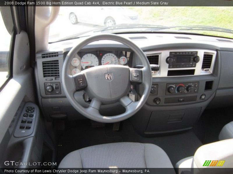 Electric Blue Pearl / Medium Slate Gray 2008 Dodge Ram 1500 Big Horn Edition Quad Cab 4x4