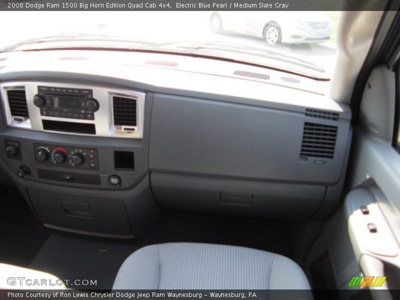 Electric Blue Pearl / Medium Slate Gray 2008 Dodge Ram 1500 Big Horn Edition Quad Cab 4x4