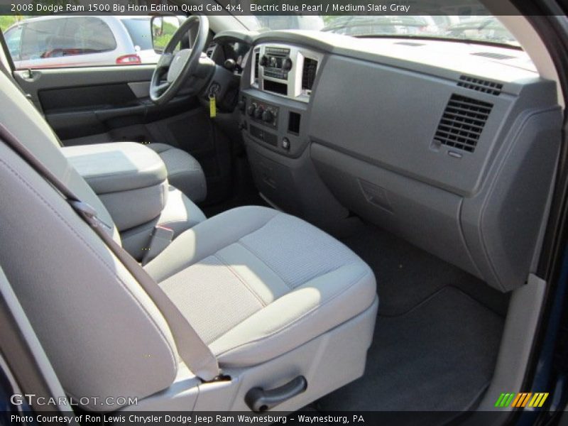 Electric Blue Pearl / Medium Slate Gray 2008 Dodge Ram 1500 Big Horn Edition Quad Cab 4x4
