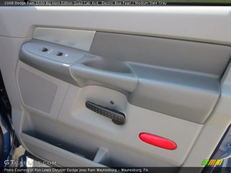 Electric Blue Pearl / Medium Slate Gray 2008 Dodge Ram 1500 Big Horn Edition Quad Cab 4x4