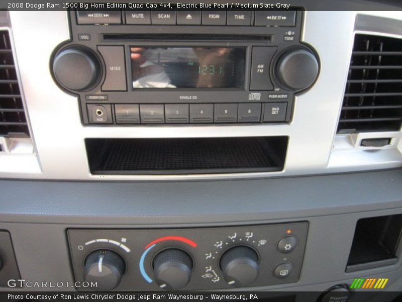 Electric Blue Pearl / Medium Slate Gray 2008 Dodge Ram 1500 Big Horn Edition Quad Cab 4x4