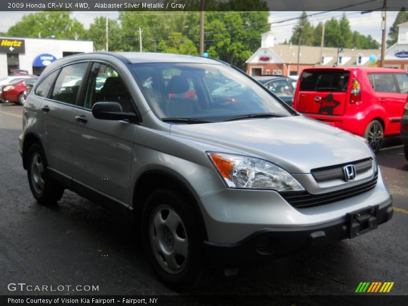 Alabaster Silver Metallic / Gray 2009 Honda CR-V LX 4WD