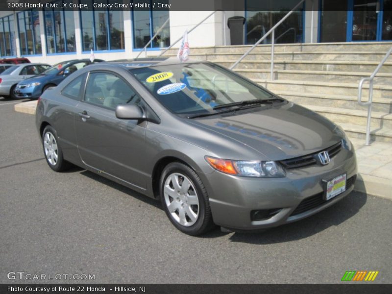 Galaxy Gray Metallic / Gray 2008 Honda Civic LX Coupe