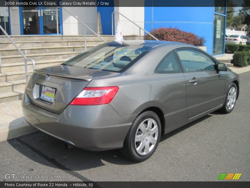 Galaxy Gray Metallic / Gray 2008 Honda Civic LX Coupe