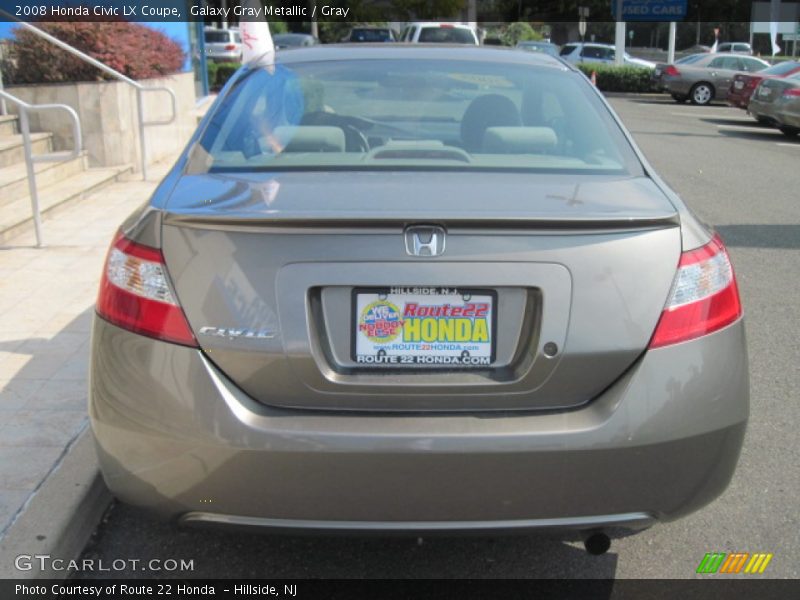 Galaxy Gray Metallic / Gray 2008 Honda Civic LX Coupe